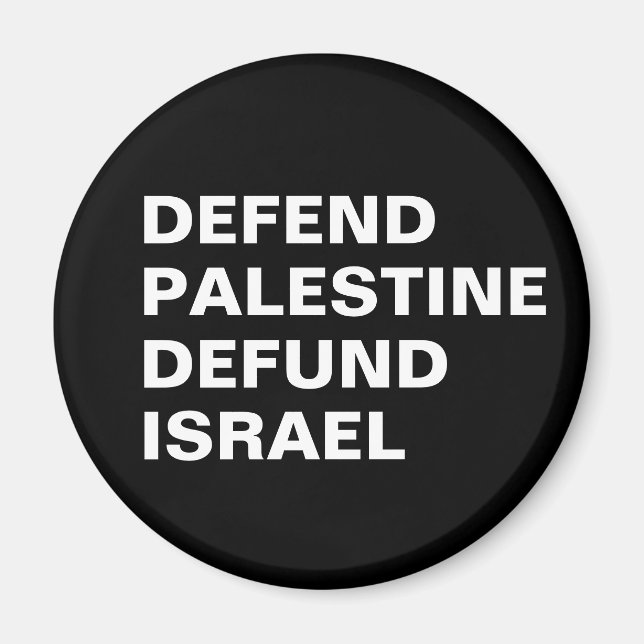 Aimant Défendre la Palestine pour le remboursement d'Isra (Devant)