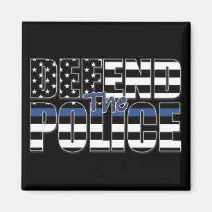 Aimant DÉFENDRE LA POLICE - Ligne bleue