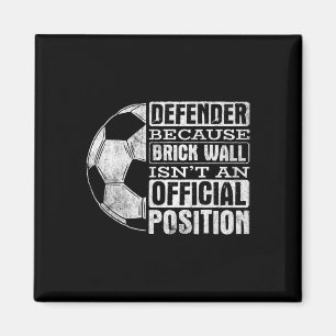 Aimant Défenseur Position Mur de Briques Sports Footll Ll
