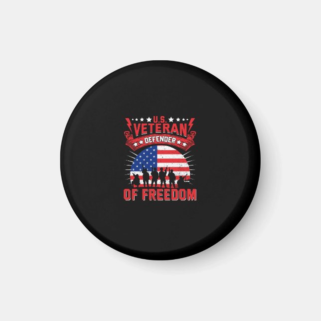 Aimant défenseur vétéran de la liberté des états-unis (Devant)