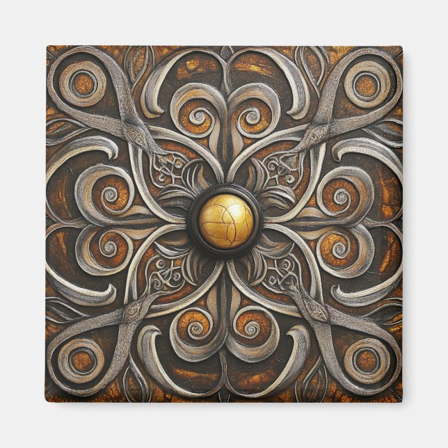 Aimant Défilement orné avec Golden Center (Devant)