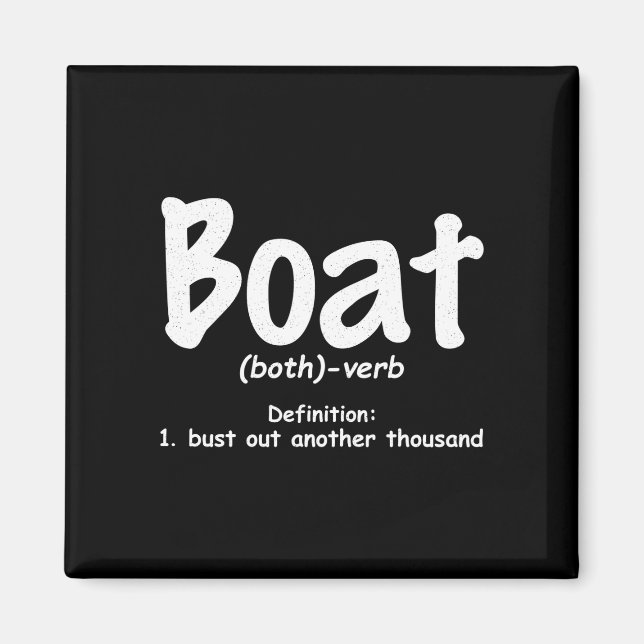 Aimant Définition de bateau pour hommes, craquez encore u (Devant)