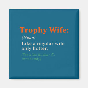 Aimant Définition de Femme Trophée Drôle Papier Cadeau An