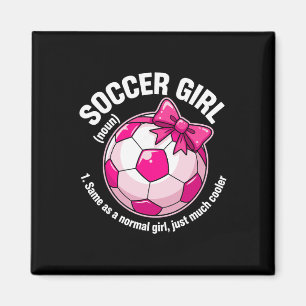 Aimant Définition de fille de football 