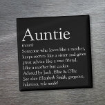 Aimant Définition de la meilleure tante jamais vue au mon<br><div class="desc">Personnalisez votre tante ou votre tante préférée pour créer un cadeau unique. Une façon parfaite de lui montrer à quel point elle est extraordinaire chaque jour. Conçu par Thisisnotme©</div>