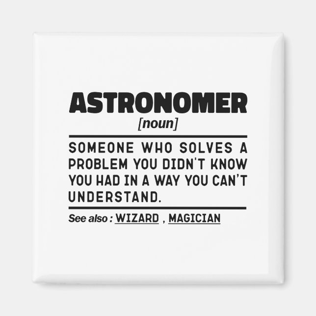 Aimant Définition de nom d'astronome Citations drôles de  (Devant)