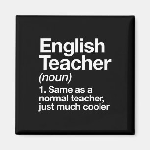 Aimant Définition de professeur d'anglais drôle Byck à l'