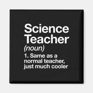 Aimant Définition de professeur de science Fun Byck To Sc