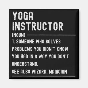 Aimant Définition de professeur de yoga T-shirts Titre de