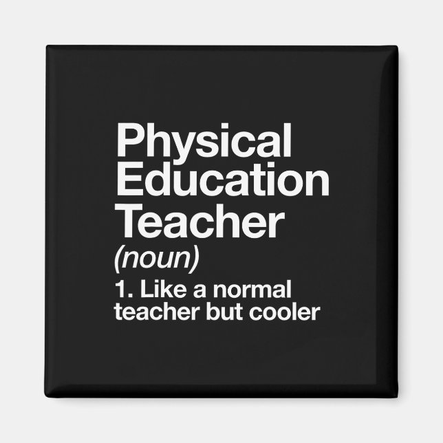 Aimant Définition de professeur d'éducation physique Spor (Devant)