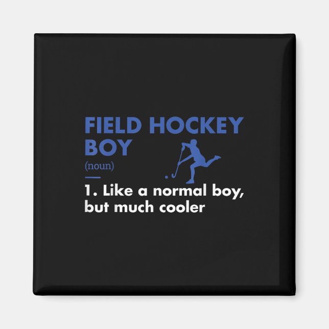 Aimant Définition de Sport Boy Field Hockey  (Devant)