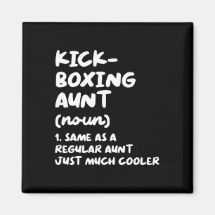 Aimant Définition de tante de kickboxing drôle arts marti