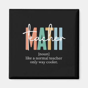 Aimant Définition d'enseignant de mathématiques drôle pou