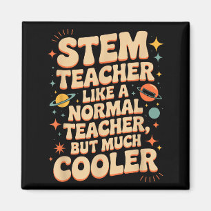 Aimant Définition d'enseignant STEM drôle Science Math Te