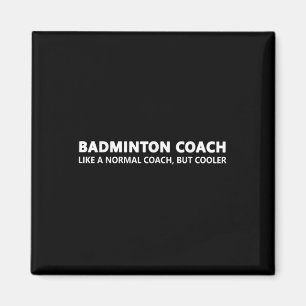 Aimant Définition d'entraîneur de badminton drôle Entraîn