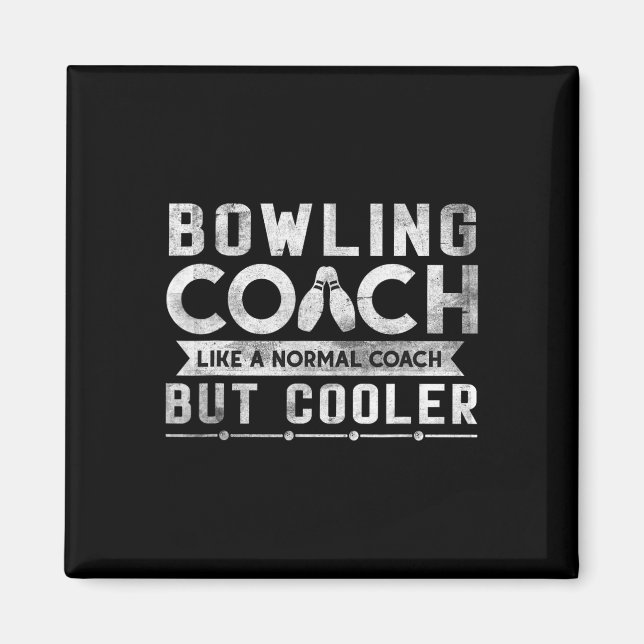 Aimant Définition d'entraîneur de bowling drôle Entraîneu (Devant)