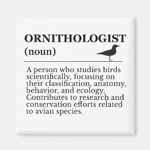Aimant Définition d'ornithologue - Vogelkunde (Observatio