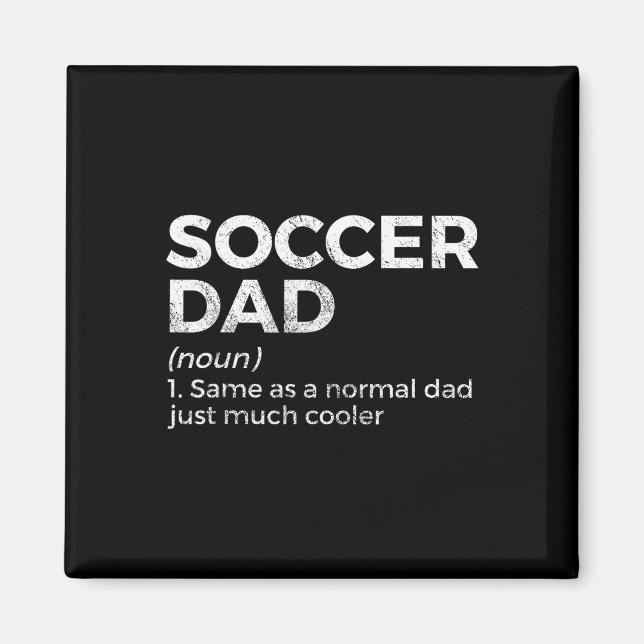 Aimant Définition drôle de papa de football  (Devant)