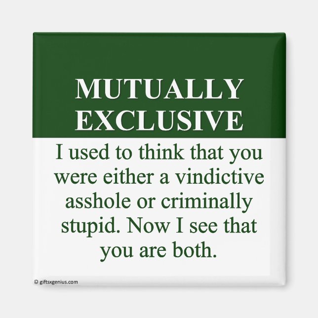 Aimant Définition du sens de l'exclusion mutuelle (3) (Devant)