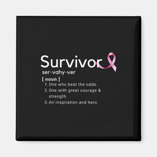 Aimant Définition du survivant pour le cancer du sein Sur (Devant)