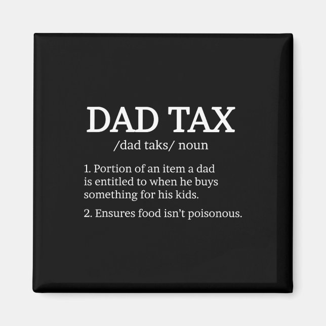 Aimant Définition fiscale Vêtements meilleur papa Définit (Devant)