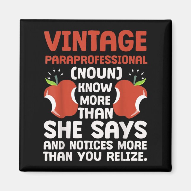 Aimant Définition paraprofessionnelle de la fierté éducat (Devant)