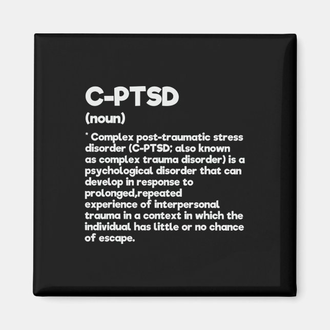 Aimant Définition Stress Post-traumatique Complexe Prise  (Devant)