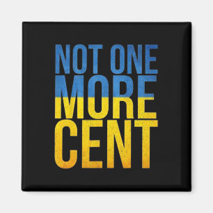 Aimant Défund Ukraine Pas un centime de plus Drapeau ukra