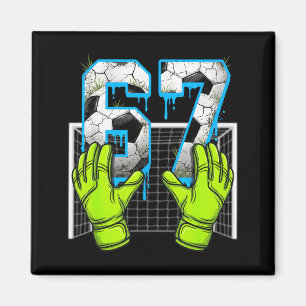 Aimant Dégoulinade de foot 67 Soixante-Sept Mème drôle de