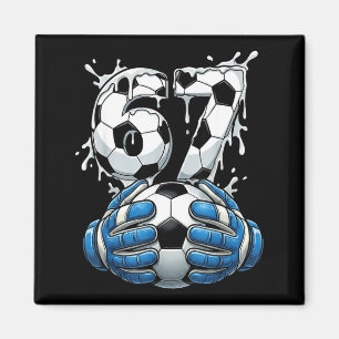 Aimant Dégoulinade de foot Numéro 67 Gardien de but de fo