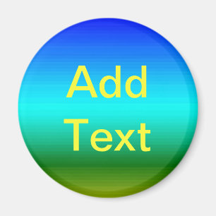 Aimant Dégradé bleu et vert mer et ciel