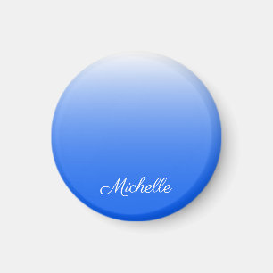 Aimant dégradé personnalisé ombre électrique bleu