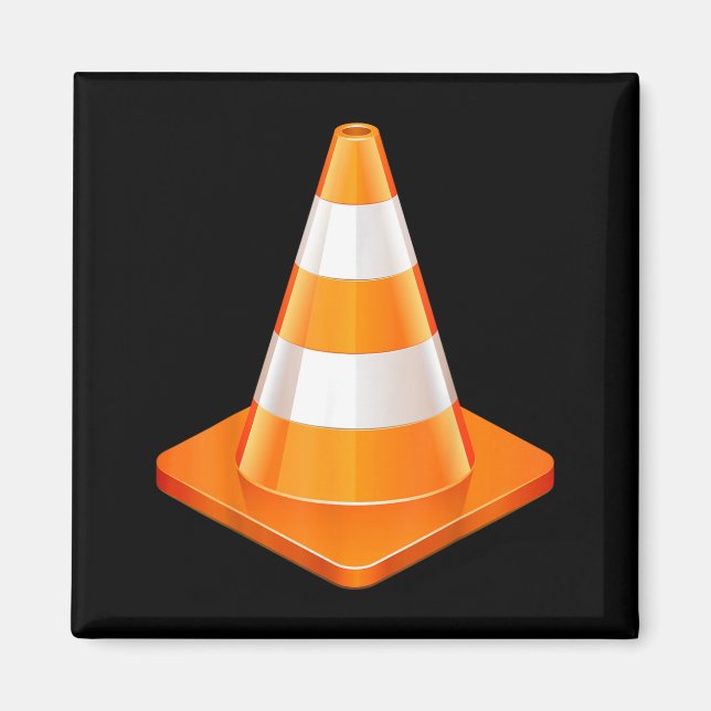 Aimant Déguisement de cône de signalisation pour Hallowee (Devant)