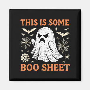 Aimant Déguisement de fantôme drôle d'Halloween Feuille B