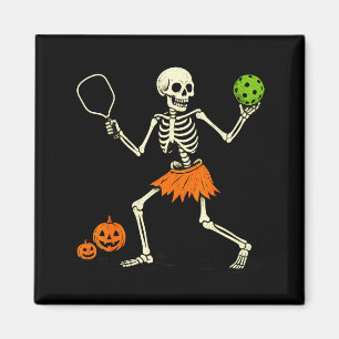 Aimant Déguisement de squelette Halloween de pickleball e