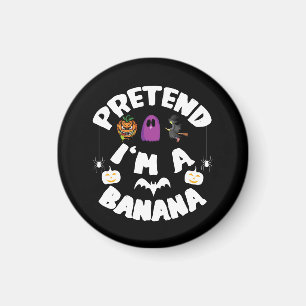 Aimant Déguisement drôle de banane pour Halloween