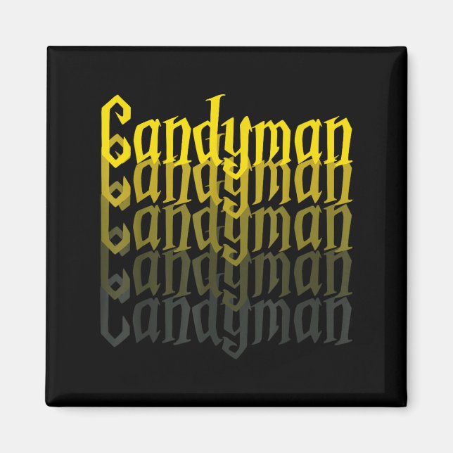 Aimant Déguisement drôle de Candyman rétroviseur Hallowee (Devant)