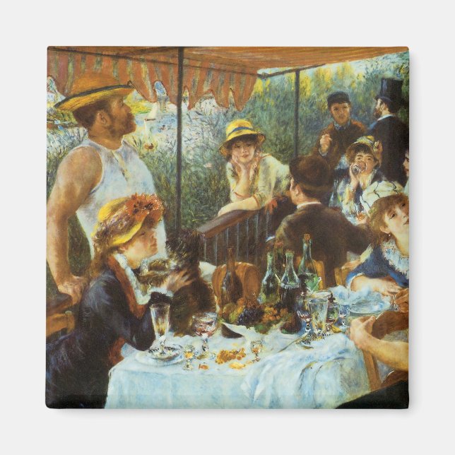 Aimant Déjeuner de la fête nautique par Pierre Renoir (Devant)