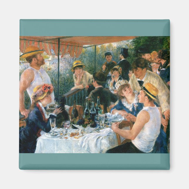 Aimant Déjeuner de Renoir de la fête nautique (1881) (Devant)