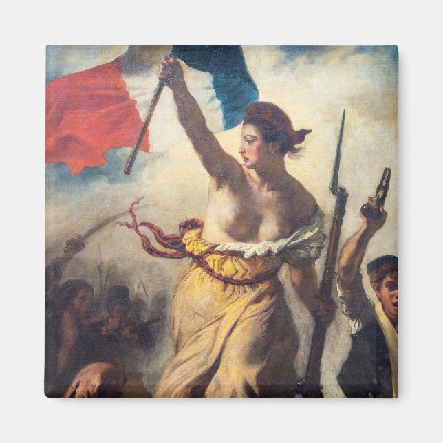Aimant Delacroix - La Liberté guidant le peuple Gros plan (Devant)