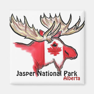 Aimant d'élans d'Alberta Canada de parc national