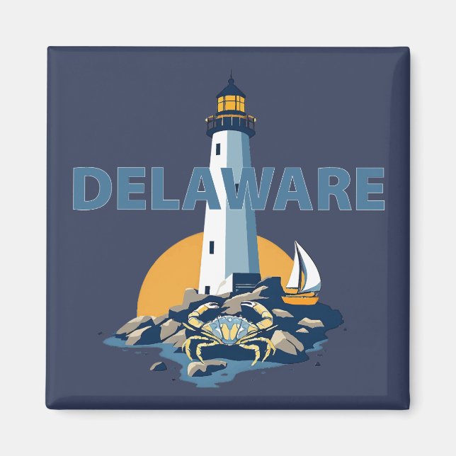 Aimant Delaware, États-Unis d'Amérique (Devant)