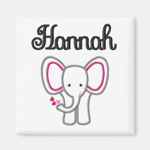 Aimant d'éléphant de Hannah