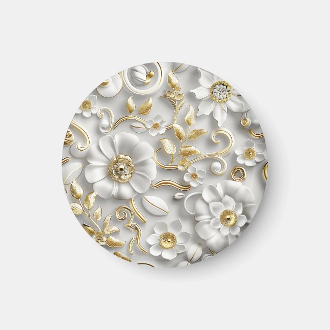 Aimant Délicat floral (Devant)