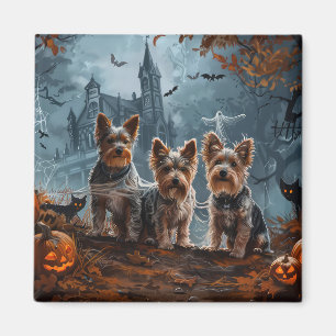 Aimant Délice de nuit d'Halloween pour chien Terrier Aust
