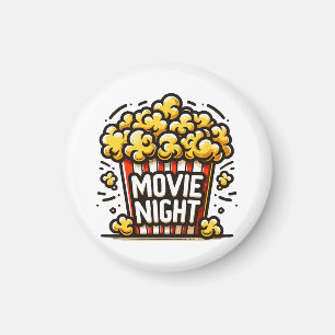 Aimant Délice de soirée cinéma Popcorn ludique