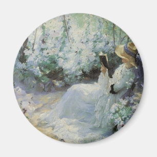 Aimant Délicieuse Solitude par Frank Bramley, Art Vintage