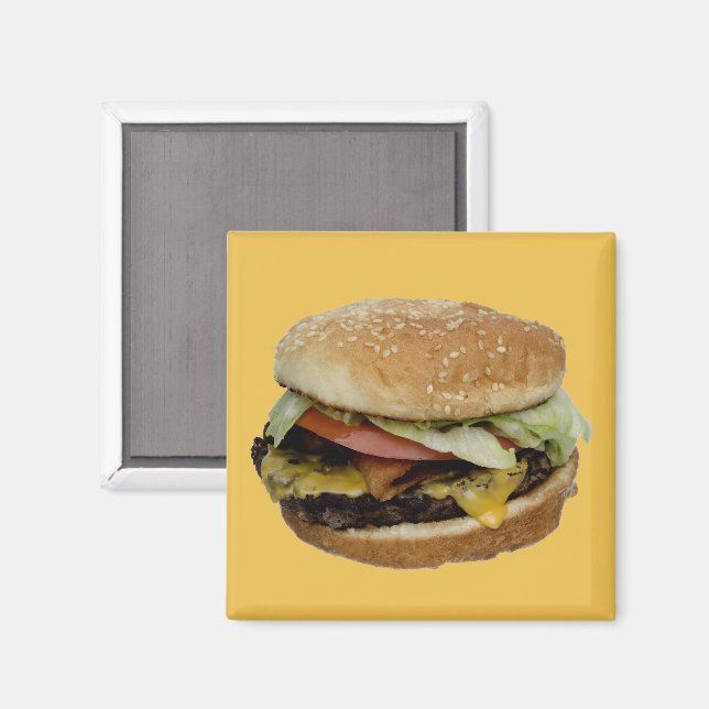 Aimant Délicieux cheeseburger (Recto/Verso)