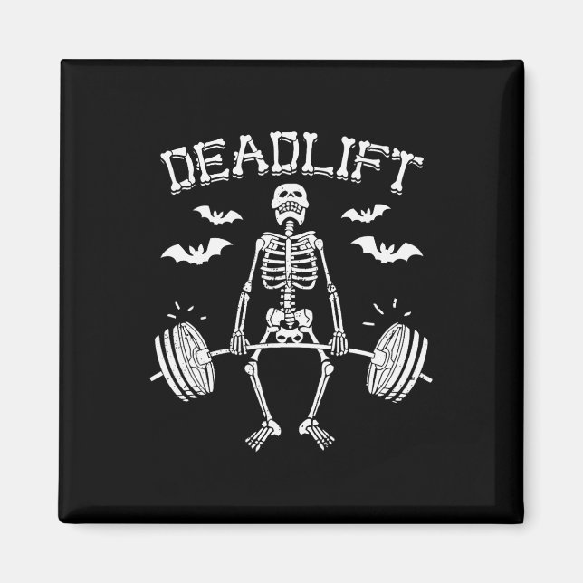 Aimant Delift Funny Halloween Dire Squelette Sonnette Rbe (Devant)