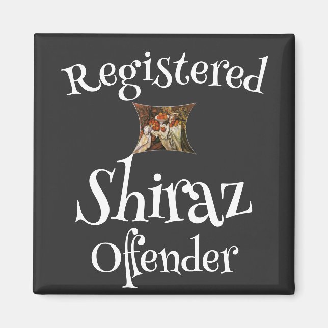 Aimant Délinquant Shiraz Inscrit HG FW FV (Devant)
